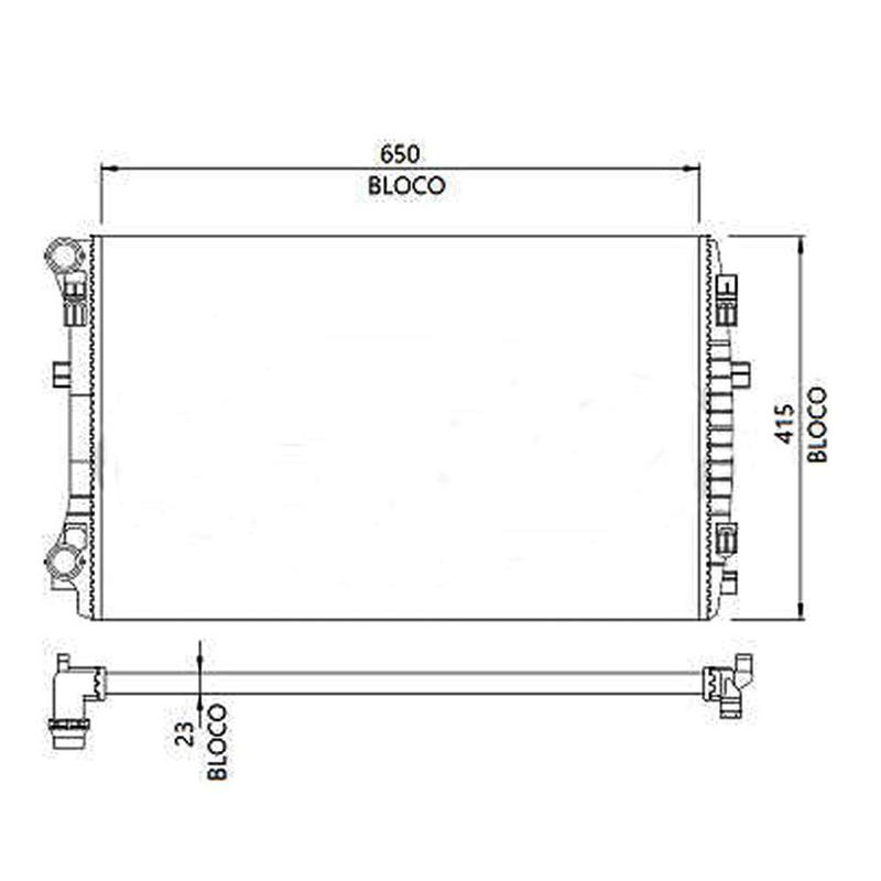 Miei T　1225 Radiador VW Golf T-Cross Virtus Com Ar Visconde 12254